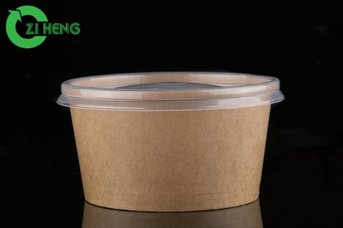 Kraft Brown 8 Oz Paper Bowls With Lids , Stunning Paper Bowls Party ...