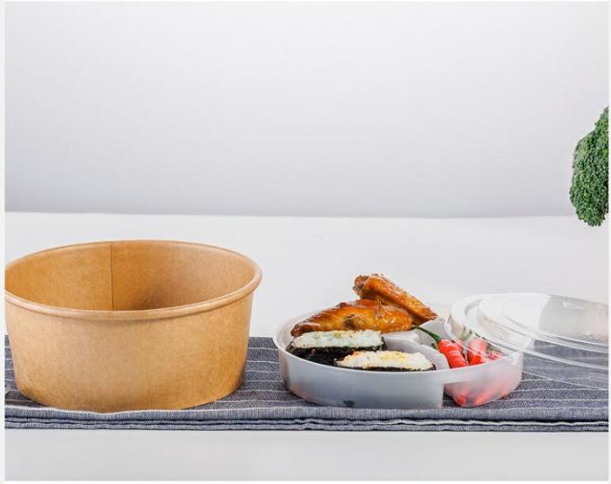Hot Foods Disposable Plates With Dividers Oil Resistant Diameter 160mm