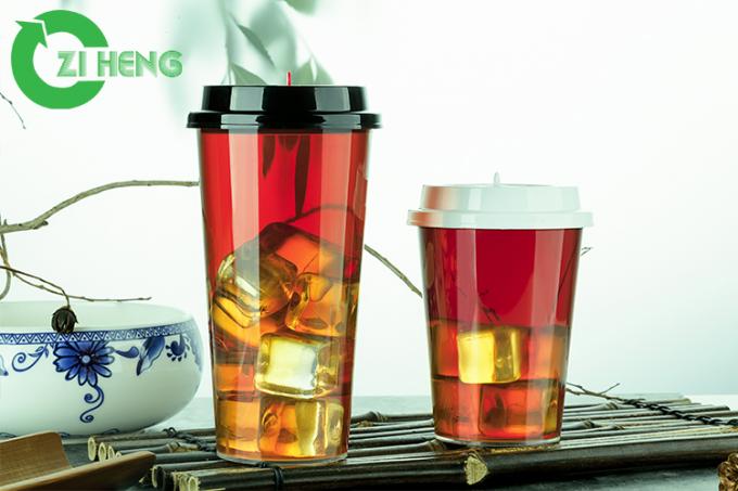 Transparent Water PP Plastic Cup Recycled For Bar / Restaurant Bottom 5.8cm