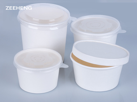 Disposable Microwavable Soup Paper Bowl Custom Printing Food Packing Container