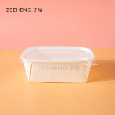 Ziheng High Quality Rectangle Disposable Bowls Paper Food Container With Lids