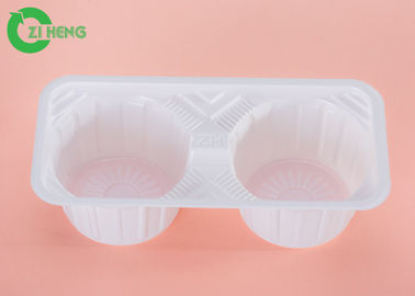 Restaurant Packaging Drink Carrier Tray , Sturdy Plastic Tray With Cup Holder