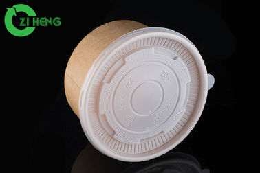Biodegradable Recyclable Kraft Paper Bowls 32 Oz Take Away Durable For Salad