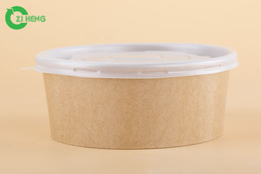 Leak Protection Paper Food Bowls Double Sided PE Coating For Food Takeaway