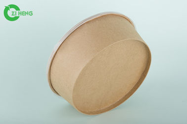 Non Toxic Lunch 335 Gsm Kraft Paper Bowls Leakproof Cardboard Bowls Disposable