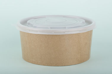 Recycled Pasta / Soup Kraft Paper Bowls Double PE Coated 25 Oz Flexo Printing