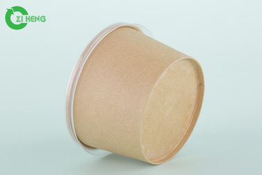 Kraft Paper Microwavable Disposable Bowls For Hot Food 100% Compostable