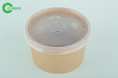 Oil Proof Disposable Soup Bowls , Food Grade Custom Printed 12 Oz Paper Bowls