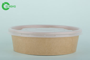 16 Ounce Disposable Paper Bowls With Lids Single Wall OEM ODM Accepted