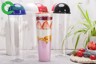 Bright Clear Plastic Dessert Cups , Restaurant Disposable Cups For Hot Drinks