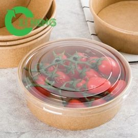 Brown Sturdy 32 Oz Paper Bowls Microwave Safe Hot Food Takeaway Containers