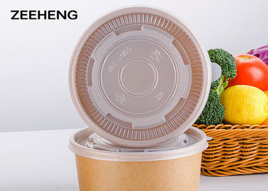 Waterproof Flexo Printing Disposable Paper Soup Bowls Dinnerware For Noodles