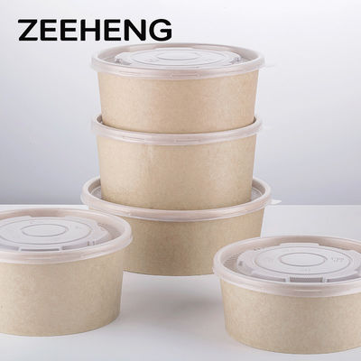 32oz 1000ml Oil Proof Bamboo Paper Salad Takeaway Bowls