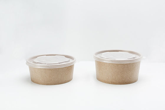 Disposable Paper Bowl Ice Cream Paper Lid Eco Friendly Food Grade Salad Bowl