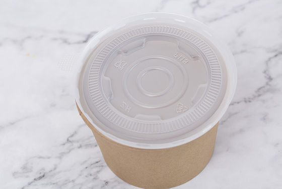 Disposable Round Fast Food Box Printed Customized Packing Kraft Paper Bowl