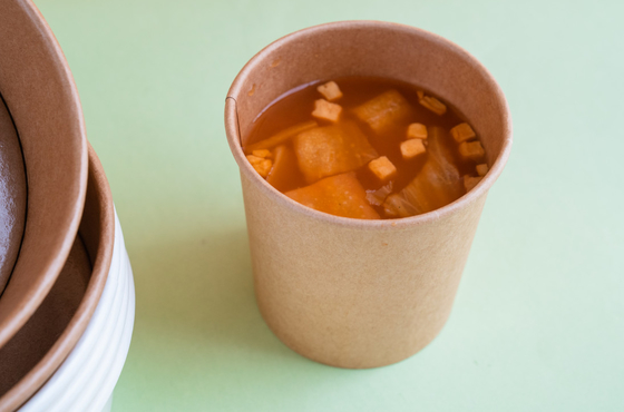 Brown Paper Soup Cup With Lids 32oz
