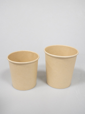 PLA Biodegradable Paper Cup Compostable Paper Container With Lids