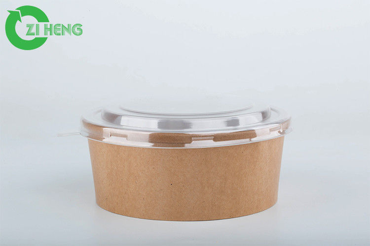 Disposable Custom Logo Printed Durable Brown Kraft Paper 42oz Salad ...