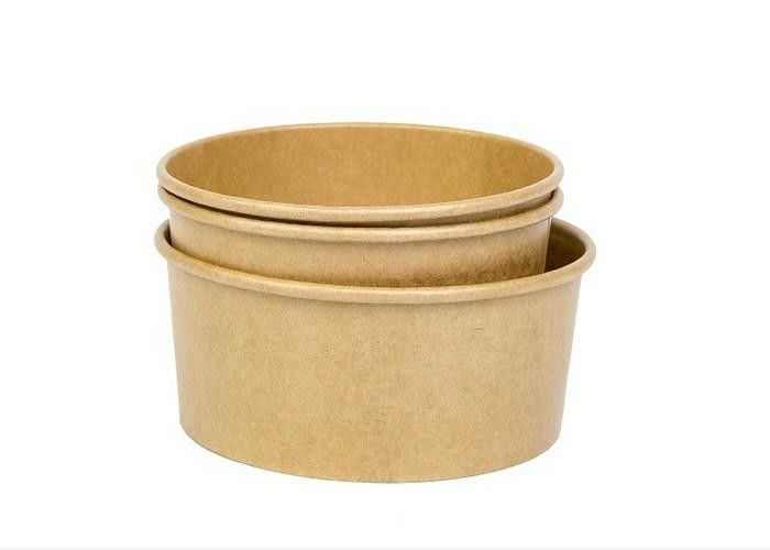 Download Durable Customized Kraft Paper Soup Bowls With Lids For Hot And Cold Foods