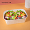 Disposable Take Away Salad Kraft Paper Bowls With PET Lid