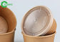 Food Use Disposable Recyclable Strong Durable Brown 12oz Kraft Paper Soup Bowls