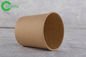 Food Grade Brown Disposable Paper Cups 480 ML Hard Strong For Water / Beverage