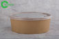 Cafeterias Disposable Paper Bowls With Lids Hard Strong No Smell PE Lining