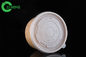 Lunch Disposable Paper Bowls With Lids Smooth Top Break Proof Moisture Barrier