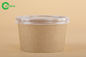 Hard 16 Oz Disposable Bowls With Lids , High Temperature Paper Bowls For Hot Soup