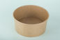 Hard Stackable Strong Disposable Bowls ,  42 Oz Noodles Brown Paper To Go Bowls