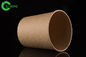 Recyclable leak resistant kraft paper soup cup 480ml for take out