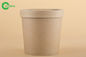 Durable Paper Gelato Cups With Lids , Hot Food Beverage Paper Food Cups 480ml