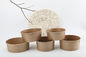 Food Grade Disposable Customized Kraft Paper Soup Bowl Cup With Lid