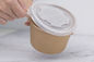Food grade customized take away disposable paper soup cups with paper lids