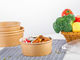 Natural Kraft Grease Resistant Brown Paper Bowls Food Grade 100% Eco - Friendly