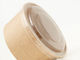 Custom Kraft Recycled Paper Bowls With Matching Lids , 500 Ml 16 Oz Paper Bowls