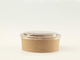 Bio Natural Kraft Paper Salad Bowls 32oz 1000ml With Lids