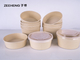 Recyclable Bamboo Fiber Salad Paper Bowls Soup Cups