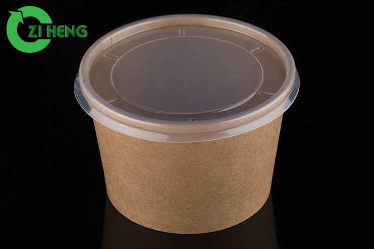 Kraft Brown 8 Oz Paper Bowls With Lids , Stunning Paper Bowls Party ...
