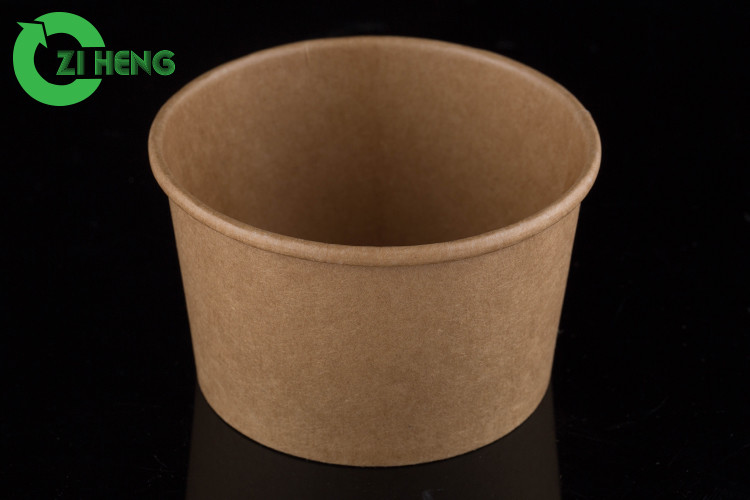 Food Grade Kraft Paper Salad Bowl 12oz Disposable Biodegradable