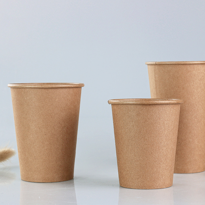 One Time Use Eco Friendly Custom Printed Paper Cups 12oz 400ml Single ...