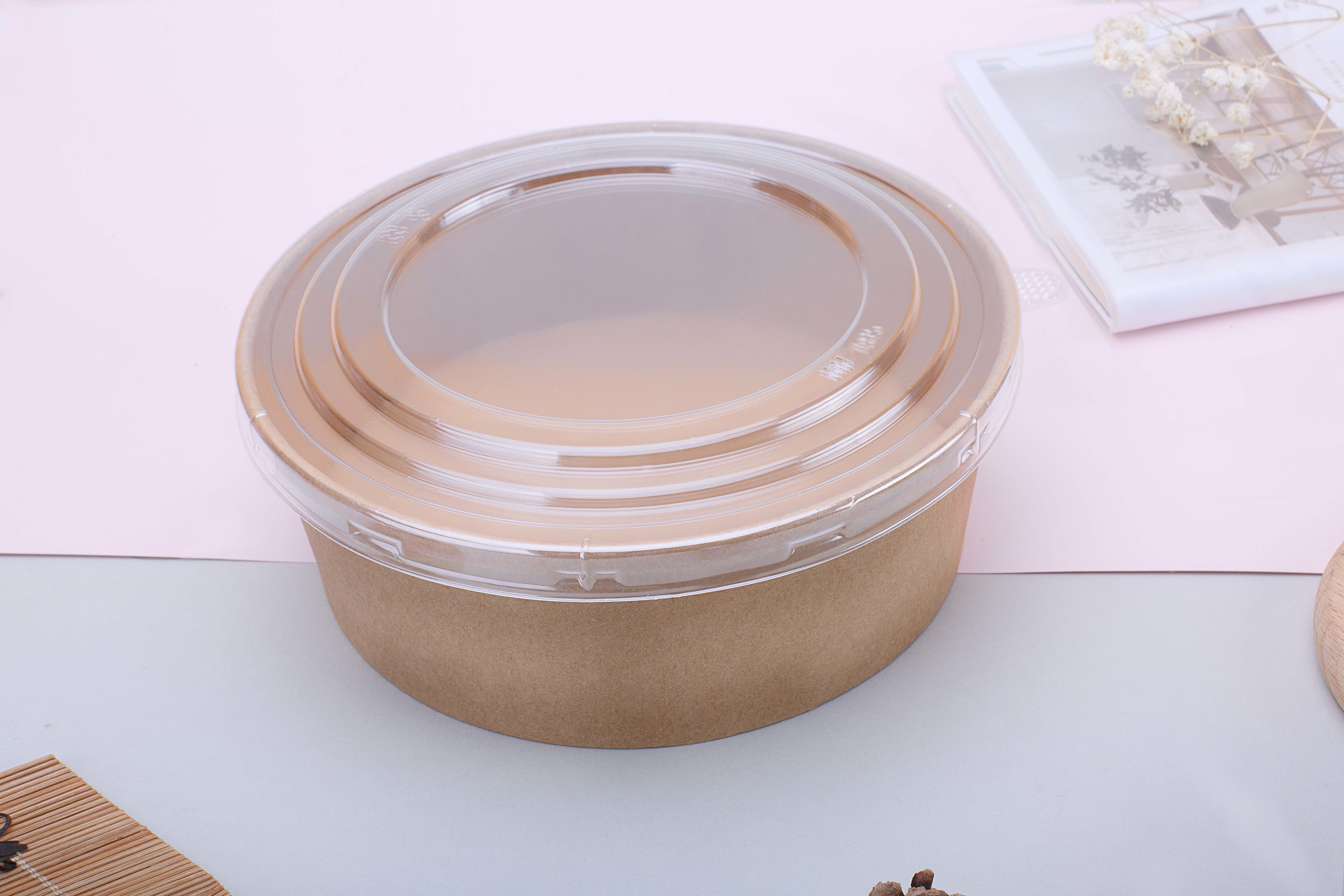 Disposable Food Grade Custom Printing Takeaway Salad Paper Bowl