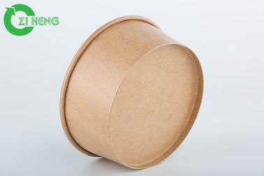 Disposable Kraft Paper Bowls 25oz Take Away Food Container For Salad Pasta