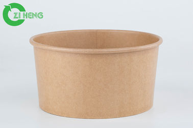 100% Eco-Friendly Food Grade Kraft Paper Disposable Takeaway 36oz Salad Bowls