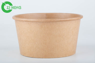 Wholesale Leackproof Custom Disposable Printed 42oz Brown Kraft Lunch Food Paper Bowl