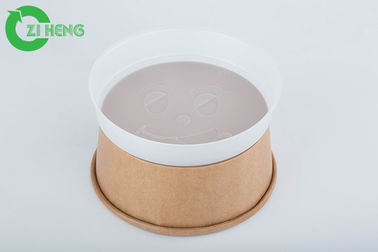 Microwave White Disposable Divided Plastic Plates 2 Compartment Round Shape