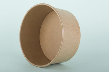 Disposable Hotel Large Kraft Paper Bowls For Take Away Durable Eco Friendly