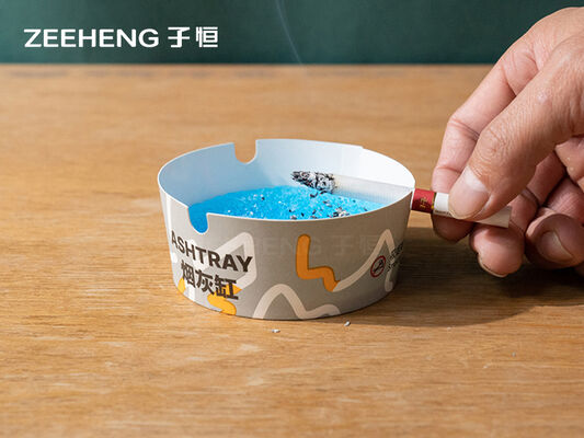6 Colors Disposable Ashtray with Ash Absorbing Balm for Coffee Shops Hotels and Restaurants