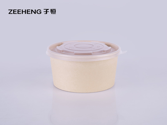 LFGB 32oz Bio Bamboo Fiber Salad Bowl With Plastic Lid